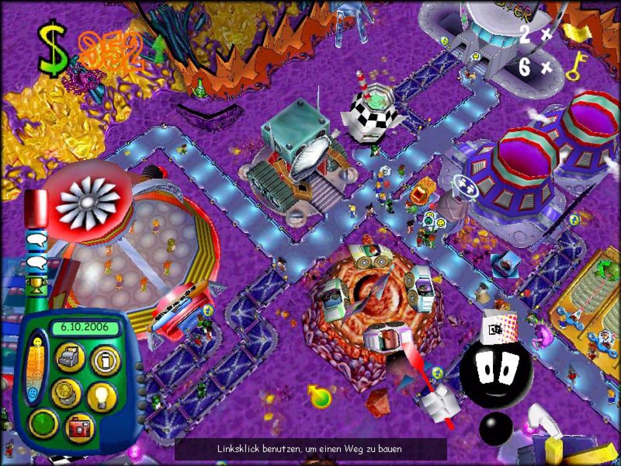 [26/11/2001] MR. UNIVERSUM Krater und Antennen verschönern die futuristische Space World.